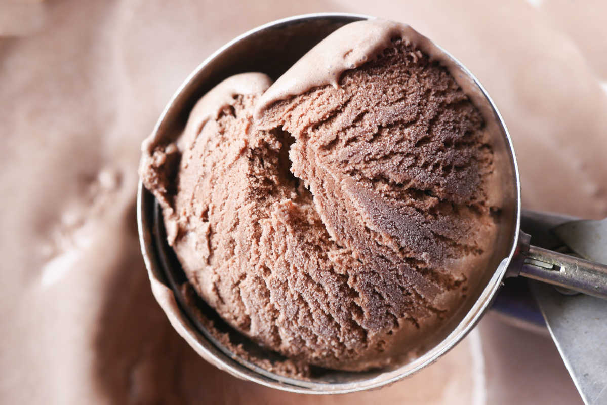 gelato al cioccolato proteico